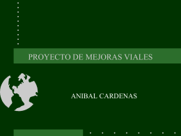 PROYECTO DE MEJORAS VIALES