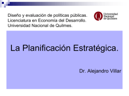 ppt Planificación estratégica - Universidad Nacional de Quilmes