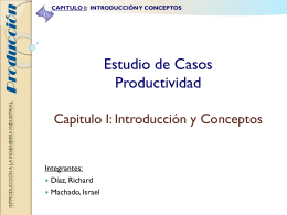 CAPITULO I ESTUDIO DE CASOS - UNEXPO-PRODUCCION