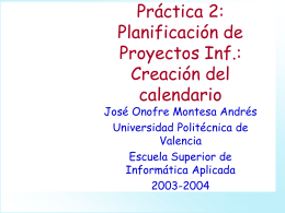 Presentación - Universidad Politécnica de Valencia