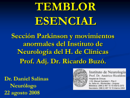 Temblor Esencial - Sociedad de Neurología del Uruguay