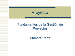 Proyectos Primera Parte para alumnos
