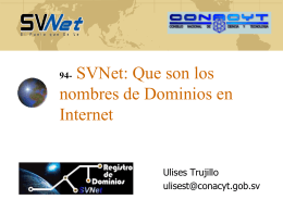 SVNet - Consejo Nacional de Ciencia y Tecnología