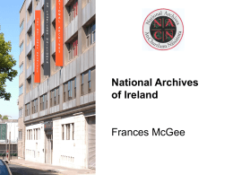 Frances Mc Gee, National Archives of Ireland