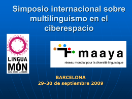 Simposio internacional sobre multilinguismo en el