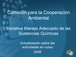 Commission for Environmental Cooperation Sound Management of
