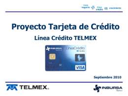 Tarjeta Linea Credito Telmex OK