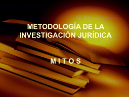 Mitos en la Investigacion