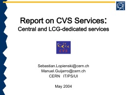 Report on CVS services
