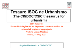 Tesauro ISOC de Urbanismo