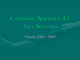 Comisión Nacional del Área Sectores