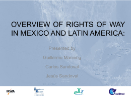 overview of rights of way in mexico and latin america
