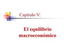 Capítulo V: El Equilibrio Macroeconómico