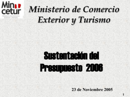 mincetur - Congreso de la República del Perú