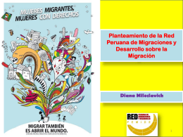 Planteamiento de la Red Peruana de Migraciones y Desarrollo