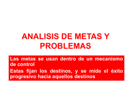 ANALISIS DE METAS Y PROBLEMAS