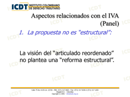Presentación "Seminario de Reforma Tributaria (Panel IVA)"