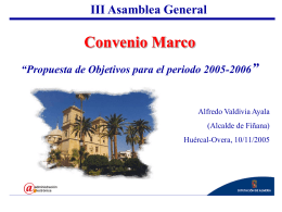 III Asamblea General Convenio Marco
