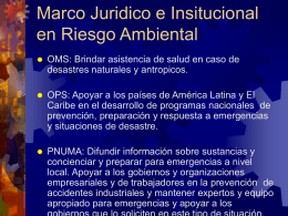 Marco Juridico en Riesgo Ambiental