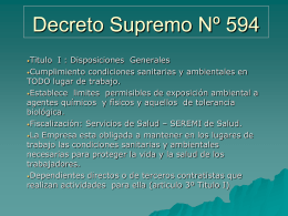 7. Decreto 594, PPT