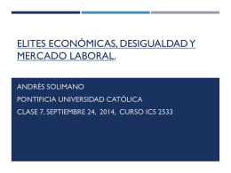 Elites Económicas , Desigualdad y Mercado Laboral.