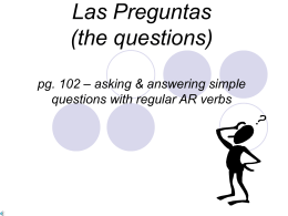 Las Preguntas (the questions)
