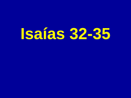 Isaías 32-35 Examen pequeño