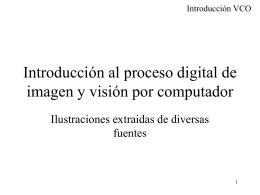Introducción al proceso digital de imagen