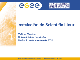 Scientific Linux CERN 3 (SLC3)