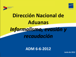 ADM 6-6-2012 - Dirección Nacional de Aduanas