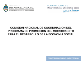 Comisión Nacional Microcréditos (DESCARGAR)
