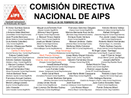 comisión directiva nacional de aips barcelona 29 de mayo de 2008