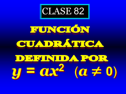 Clase 82: Función Cuadrática