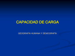CAPACIDAD DE CARGA