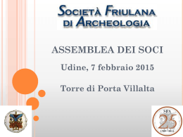 SFA 2014 - Societ Friulana di Archeologia
