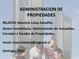 CURSO ADMINISTRACION DE PROPIEDADES