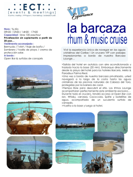 Barcaza Rhum & Music Tour