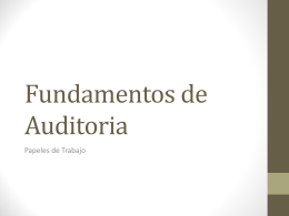 Fundamentos de Audioria - Felipe Olivares Docencia
