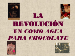 la revolución en como agua para chocolate