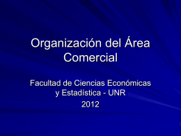 Organización del Área Comercial