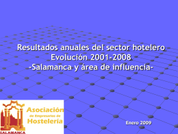Análisis de la ocupación hotelera en Salamanca y área de