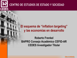Presentación Roberto Frenkel - CEFID-AR