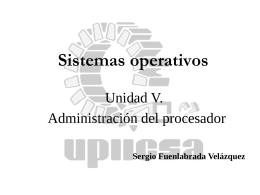 5. Administración del procesador