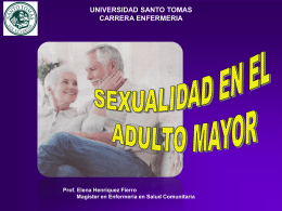SEXUALIDAD DEL ADULTO MAYOR - Servicio de Salud Talcahuano