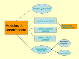 Modelos del Conocimiento y Estructuras Cognoscitivas