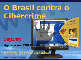 O Brasil contra o Cibercrime