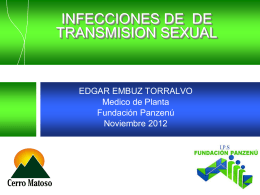INFECCIONES DE TRANSMISION SEXUAL 2012