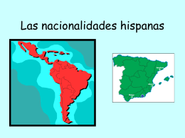 Las nacionalidades hispanas