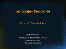 Lenguajes Regulares - University of Florida