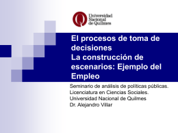 Tema empleo - Universidad Nacional de Quilmes